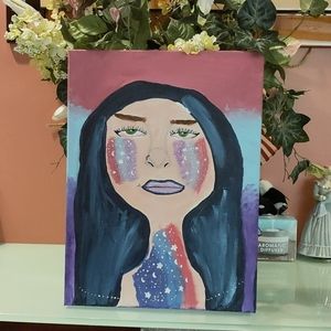 Original Art Painting "A Galaxy Girl"